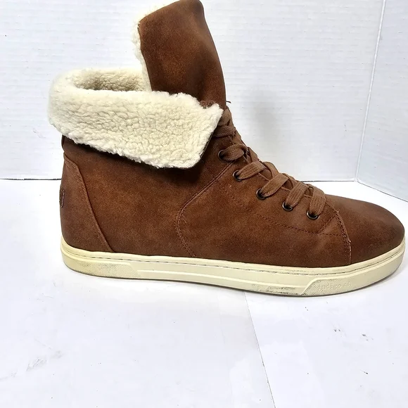 Indigo Brown Ankle Boots with Cream Lining - Picture 10 of 12